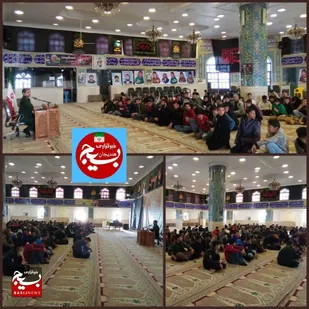 برگزاری روشنگری شهید آرمان علی وردی حوزه شهید مزارعی در امام زاده عبدالله هندیجان