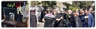 تشییع پیکر مادر شهید محمود قدیری بیان
