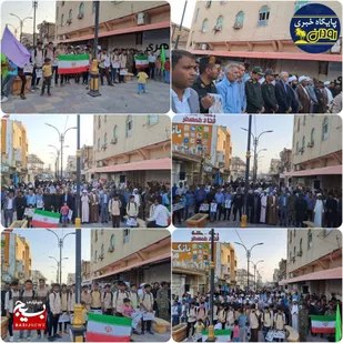 جشن مردم رودان پس از حملات مقاومت به رژیم صهیونیستی