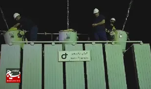 نصب و جایگزینی مبدل ۱۰۰ تنی پست برق نورد اهواز