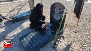 شهیدی که در مدفن شهید گمنام آرمید