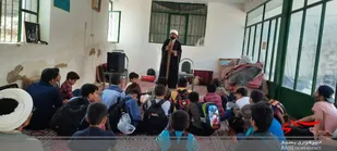 اردوی بسیجیان پایگاه حاج حسین وفایی در روستای فوجرد