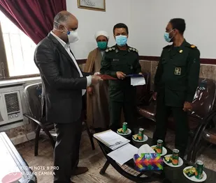 دیدار فرماندهی و جمعی از پرسنل سپاه جاسک با رئیس  دادگستری