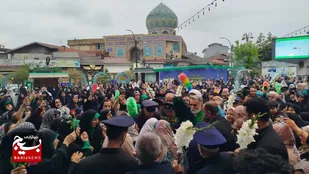 استقبال باشکوه از کاروان خادمین رضوی درآستانه اشرفیه و بندر کیاشهر