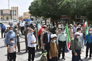 راهپیمایی نمادین روز قدس در بهاباد برگزار شد