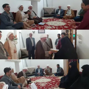 دیدار مدیر کل، امام جمعه و رئیس اداره فرهنگ و ارشاد شاهرود با خانواده شهید شریعتی