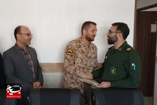 تجلیل از سربازان سازمان بسیج ادارات استان همدان