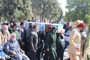 پیکر جانباز غلامعلی مرادی تشییع شد