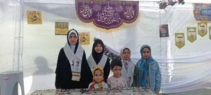 برپایی موکب دانش&zwnj;آموزی به مناسبت میلاد امام رضا(ع) در راور