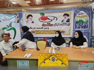 برپایی میز خدمت در نماز جمعه رامسر
