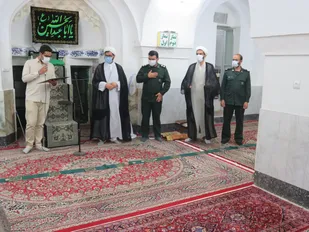 تکریم فرمانده پایگاه مقاومت بسیج مسجد محله تل مختار تفت