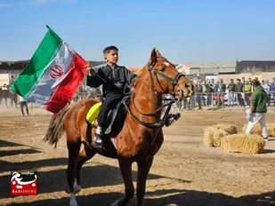 برگزاری جشنواره بومی و محلی اسب سواری در روستای زکی آباد چهارباغ