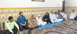 دیدار مسئولان شهرستان فنوج با امام جمعه اهل سنت به مناسبت آغاز هفته دفاع مقدس