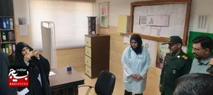 بازدید مسئول بسیج سازندگی و فرمانده ناحیه نرماشیر از روند کار اردوهای جهادی پزشکی