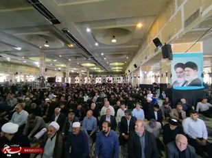 مراسم بزرگداشت شهدای خدمت در مصلای خرم&zwnj;آباد