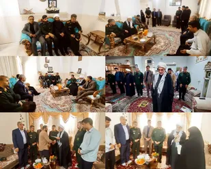 دیدار فرمانده سپاه استان و جمعی از مسئولین با جانبازان استان ایلام