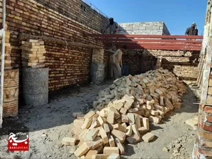 ساخت مغازه مسجدی توسط گروه جهادی شهدای وحدت اسفندک در دهه مبارک فجر