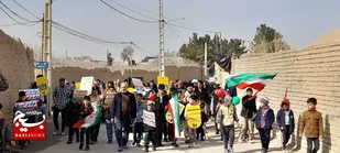 خروش حماسی مردم روستای حسن آباد دامغان در یوم الله ۲۲ بهمن&nbsp;