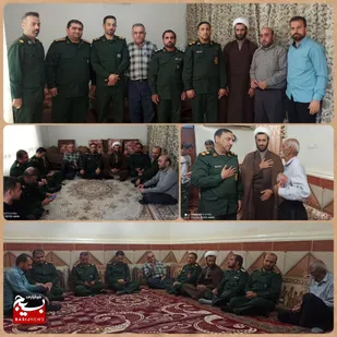 دیدار با خانواده شهید و جانباز عقیدتی سیاسی در لالی