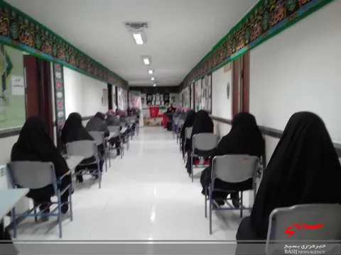 مراسم میثاق با شهدا در دبیرستان غیر دولتی حضرت فاطمه الزهرا (س) اراک