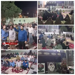 مراسم گرامیداشت شهدای اقتدار در روستای زیارت سید سلطان محمدرودان