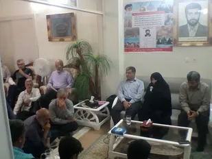 محفل شهدایی در منزل "شهید عمیدی" از شهدای مرصاد شاهرود