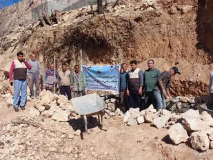 خدمات ارزشمند گروه جهادی بسیج عمران و معماری سپاه فتح در روستای دلی بهرام بیگی