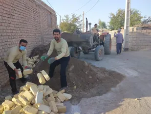 فعالیت گروه جهادی آتش به اختیار هرات در مناطق محروم شهرستان خاتم