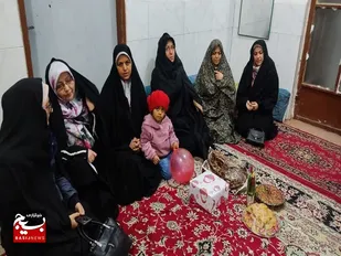 دیدار از مادر خانواده بی سرپرست تحت پوشش کمیته امداد در بافق