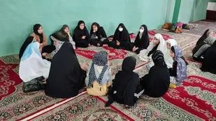 قابی خاطره انگیز از حال و هوای اعتکاف دانش آموزی در فراهان