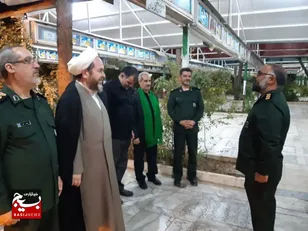 فرمانده حوزه مقاومت بسیج شهید ورزنده استان قم معارفه شد