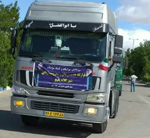 از لبیک مؤمنانه کامیون&zwnj;داران بسیجی تا رژه خودرویی برای کمک به محرومان در کلاته خیج+ تصاویر