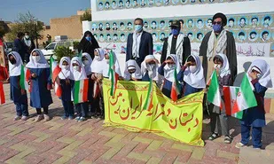 آیین تجدید میثاق با شهدای شهرستان میبد