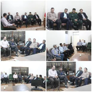 هیئت بازرسی و نظارت ستادی سازمان بسیج هنرمندان خوزستان از کانون بسیج هنرمندان دشت آزادگان