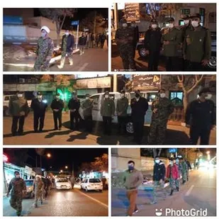 رزمایش گشت اقتدار بسیج در بردسکن برگزار شد
