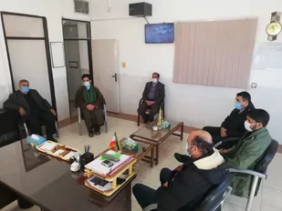 جلسه بررسی مشکلات و آسیب های بخش ندوشن برگزار شد