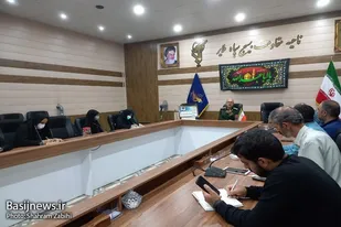 نشست خبری مسئول بسیج سازندگی سپاه ملایر با خبرنگاران