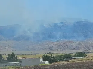 همه امکانات برای مهار آتش سوزی کبیرکوه بکارگیری شد