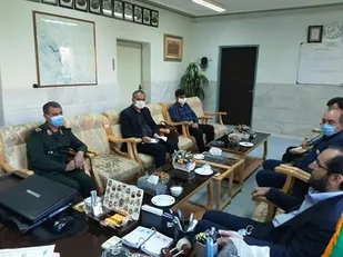 دیدار رئیس سازمان بسیج جامعه پزشکی کشور با فرمانده سپاه بیت المقدس کردستان