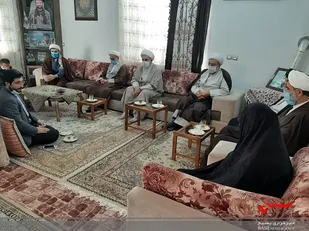 دیدار مسئول دفتر نمایندگی ولی فقیه در سپاه کربلا با خانواده&zwnj;های معظم شهدای کربلای خان طومان