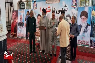 برگزاری مراسم شبی با شهدا در مسجد النبی شهر خورموج