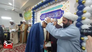 جشن میلاد امام زمان(عج) و آیین عمامه گذاری طلاب در تربت&zwnj;جام+فیلم و تصاویر