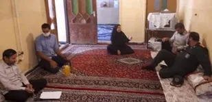 دیدار با خانواده شهید جمشید بابا احمدی در لردگان