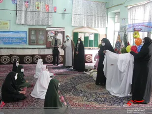 مراسم جشن تکلیف در پایگاه بسیج فاروج برگزار شد
