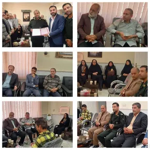 مراسم تودیع و معارفه مسئول کانون بسیج هنرمندان تایباد انجام شد.