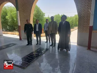 معرفی فرماندار جدید شهرستان هندیجان با حضور درمزار مطهر شهدا و شهدای گمنام