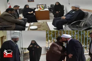 حضور سرزده امام&zwnj;جمعه شهرستان هیرمند در دفتر نمایندگی واحد خبر