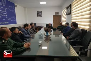دیدار اعضای شورای تامین با فرمانده سپاه ناحیه تویسرکان