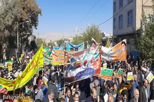 خروش مردم همیشه در صحنه و انقلابی نهاوند و اعلام انزجار از آمریکا