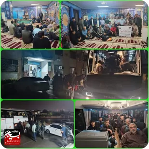 اعزام کاروان بسیجیان چالوس به مناطق غرب کشور